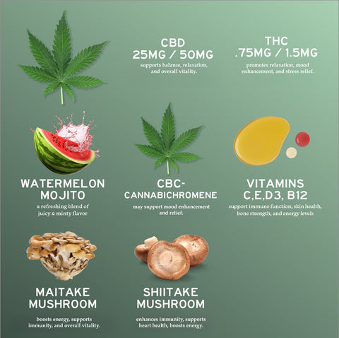 Alchemy Naturals - Full Spectrum CBD + CBC + Multi-Vitamin Gummies