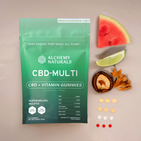 Alchemy Naturals - Full Spectrum CBD + CBC + Multi-Vitamin Gummies