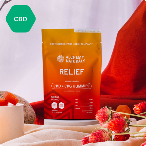 Alchemy Naturals - Full Spectrum CBD + CBG Gummies for Soothing Relief