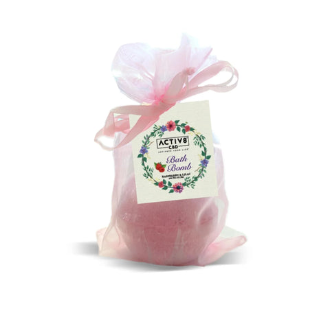 ACTIV8 CBD Bath Bomb: Rose - 100mg CBD - BuyLegalMeds.com
