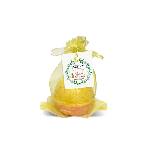 ACTIV8 CBD Bath Bomb: Coconut Mango - 100mg CBD - BuyLegalMeds.com