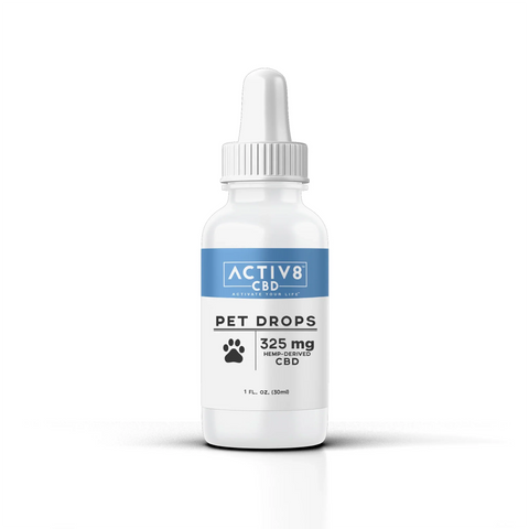 ACTIV8 CBD Pet Drops: 325mg & 1,000mg CBD