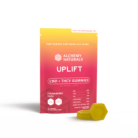 Alchemy Naturals - CBD + THCV Uplift Gummies for Mood & Workout