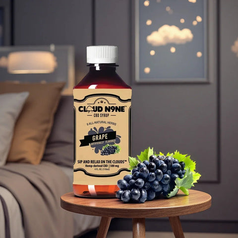 Cloud N9ne CBD Syrup: Grape - 500mg CBD