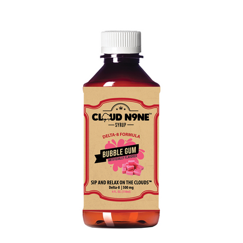 Cloud N9ne Syrup: Bubble Gum - 500 mg Delta 8 THC