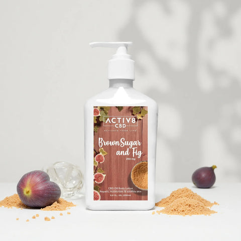 ACTIV8 CBD Lotion: Brown Sugar and Fig - 250 mg - BuyLegalMeds.com