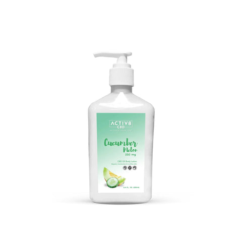 ACTIV8 CBD Lotion: Cucumber Melon - 250mg CBD