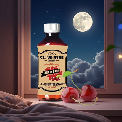 Cloud N9ne CBD Syrup: Cherry Bomb - 500mg CBD