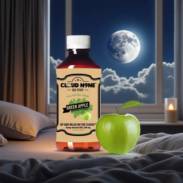 Cloud N9ne CBD Syrup: Green Apple - 500mg CBD – BuyLegalMeds.com