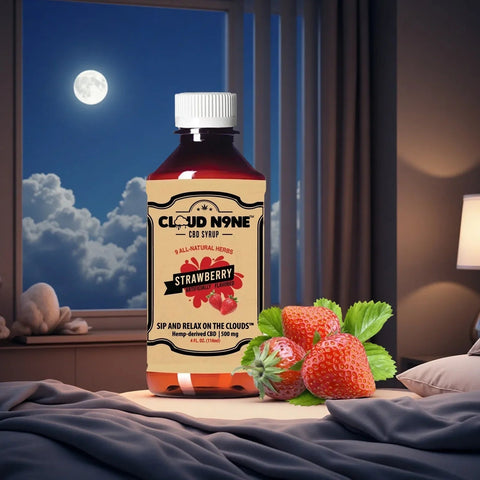 Cloud N9ne CBD Syrup: Strawberry - 500mg CBD
