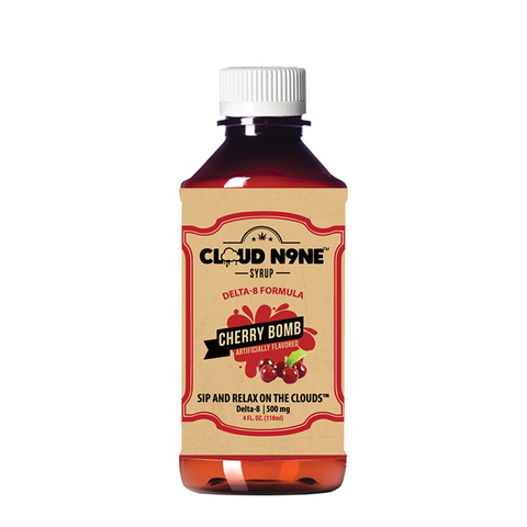 Cloud N9ne Syrup: Cherry Bomb - 500 mg Delta 8 THC