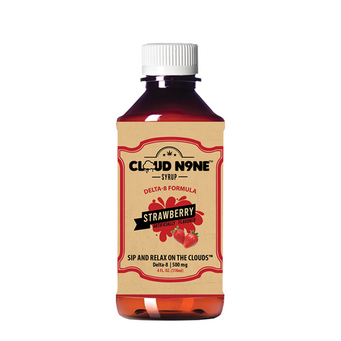 Cloud N9ne Syrup: Strawberry - 500 mg Delta 8 THC