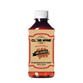 Cloud N9NE Delta-8 unflavored syrup 500mg, 4 fl oz bottle with tan label and white cap