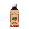 Cloud N9ne Delta-8 watermelon syrup bottle with red liquid and white cap, front label visible.