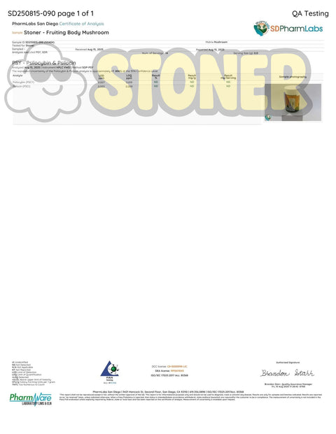 Stoner Fruiting Body Mushrooms – 7 g / 3,500 mg