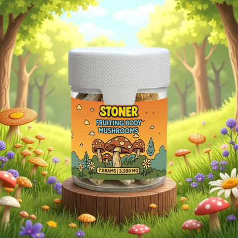 Stoner Fruiting Body Mushrooms – 7 g / 3,500 mg