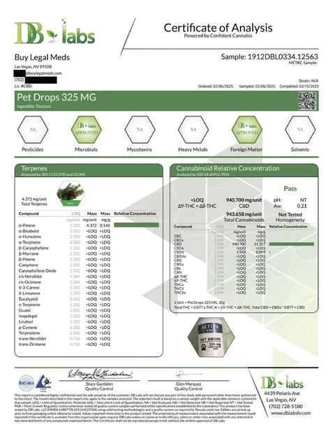 ACTIV8 CBD Pet Drops: 325mg & 1,000mg CBD - BuyLegalMeds.com