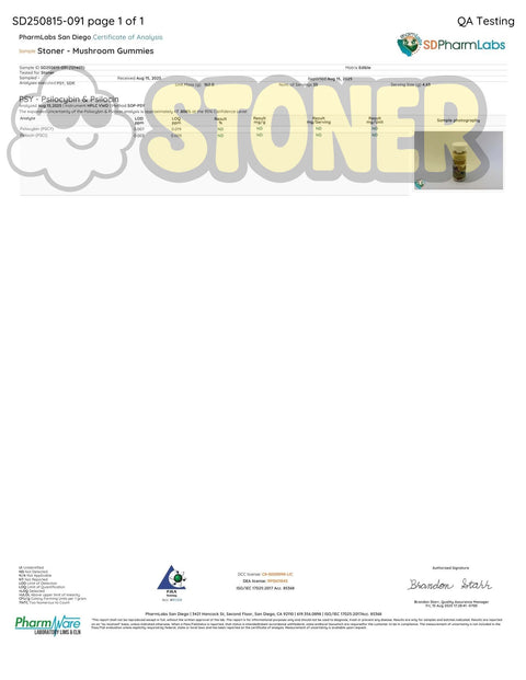 Stoner Mushroom Gummies – 30 Count / 10,500 mg