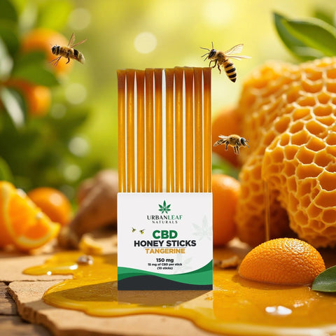 UrbanLeaf Naturals CBD Honey Sticks: 10 Pack / 200 mg