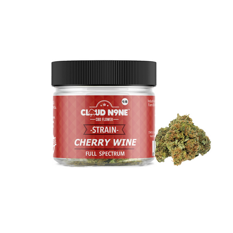 Cloud N9ne CBD Flower - Strain: Cherry Wine (Indoor) - BuyLegalMeds.com