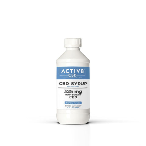 ACTIV8 CBD Syrup (Daytime Formula) All-Natural - (325mg CBD Per Bottle - 8+ Servings) 1