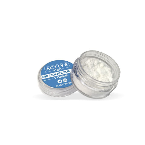 ACTIV8 CBD Isolate Powder - 500mg CBD and 1 Gram (1,000mg) CBD 1