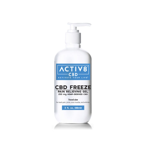 ACTIV8 CBD Freeze Pain Relieving Gel: 250mg & 650mg CBD - BuyLegalMeds.com